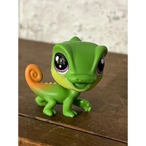 Littlest Pet Shop‎ LPS #1-57 Chameleon Lizard Sy Spectrolizard Green & Orange